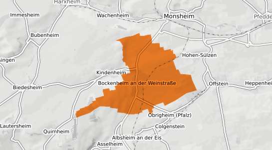 Mietspiegelkarte Bockenheim an der Weinstrasse